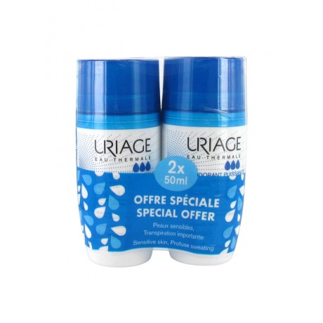 Uriage Déodorant Puissance 3 Lot de 2 x 50 ml
