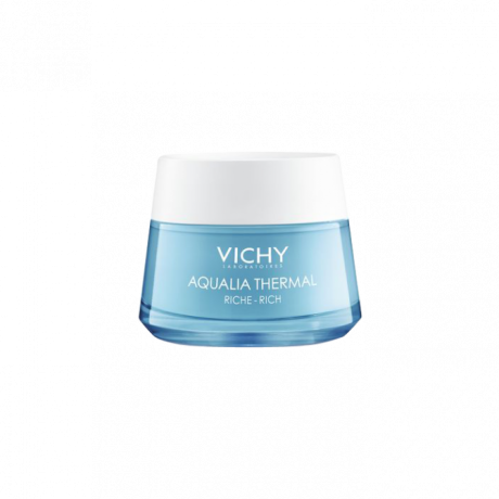 Vichy Aqualia Thermal Crème Réhydratante Riche 50 ml + Minéral 89 Booster Quotidien Fortifiant et Repulpant 10 ml Offert