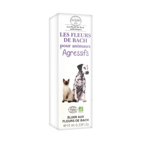 ELIXIRS & CO LES FLEURS DE BACH POUR ANIMAUX AGRESSIFS 10 ML