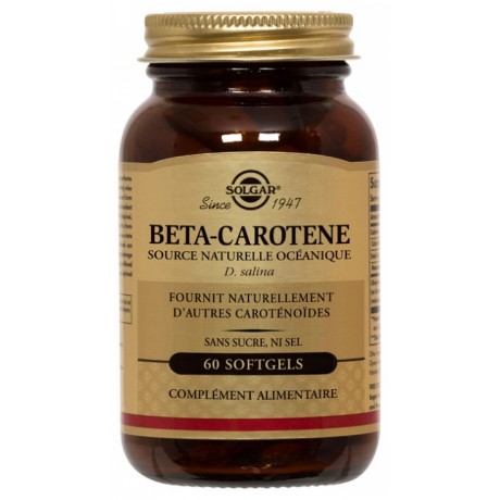SOLGAR BÊTA-CAROTÈNE 7 MG 60 GÉLULES