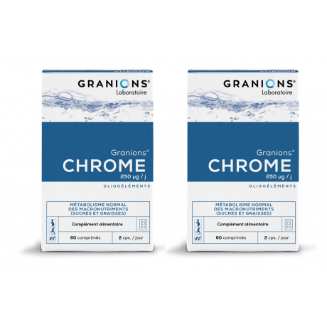 GRANIONS Chrome lot de 2x60 comprimés