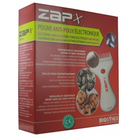 Zap'x Peigne Anti-Poux Électronique VM-X100