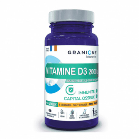 Granions Vitamine D3 2000 UI 30 comprimés à croquer