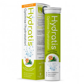 Hydratis Solution d'Hydratation Citronnelle Gingembre 20 Pastilles