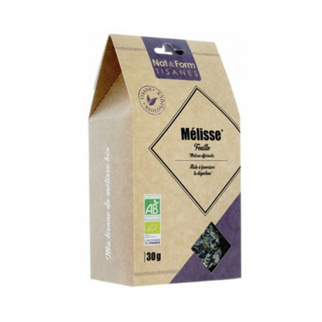 Nat & Form Les Tisanes Mélisse Bio 30g