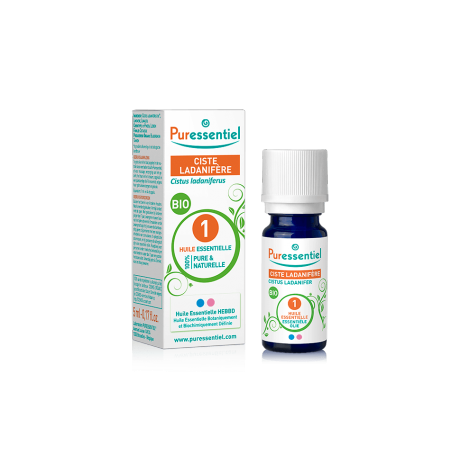 PURESSENTIEL CISTE LADANIFERE BIO HUILE ESSENTIELLE 5ML