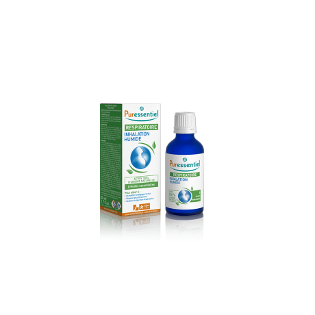 PURESSENTIEL Respiratoire - Inhalation humide aux 8 huiles essentielles, 50ml