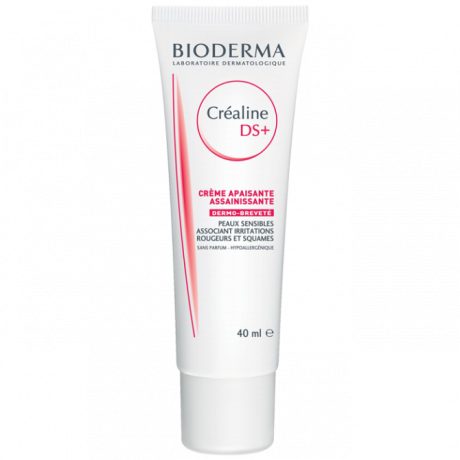 BIODERMA - Créaline DS+ - Crème apaisante assainissante - Irritations, rougeurs et squames, 40ml
